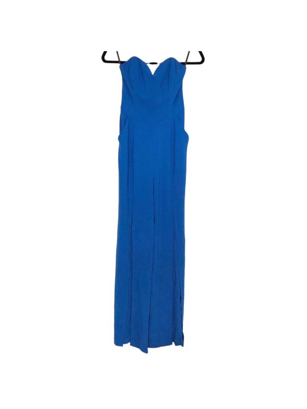 Bebe X Naven Blue Strapless Sweetheart Neckline Jumpsuit 2